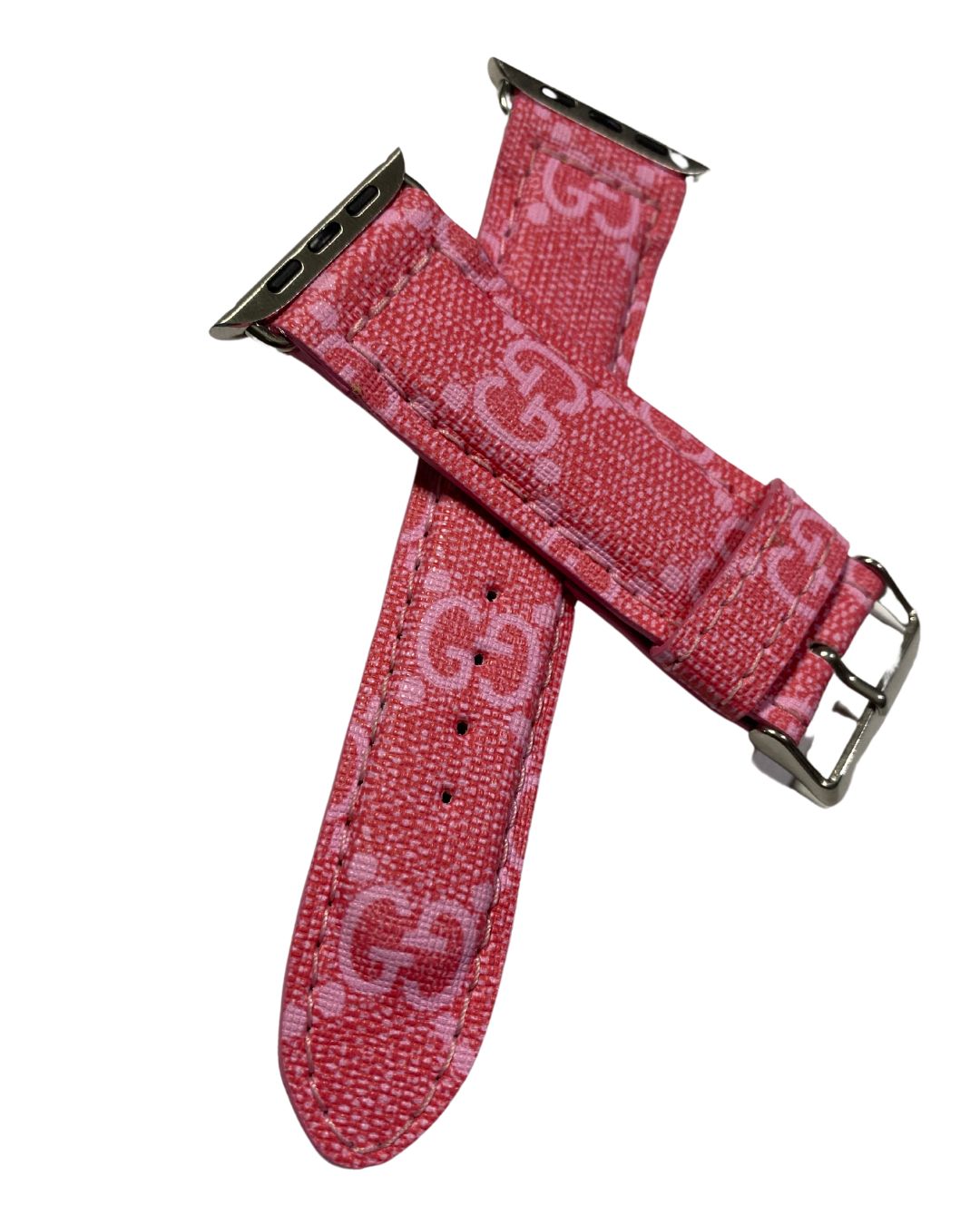 Gucci Apple Watch Band Pink and light pink