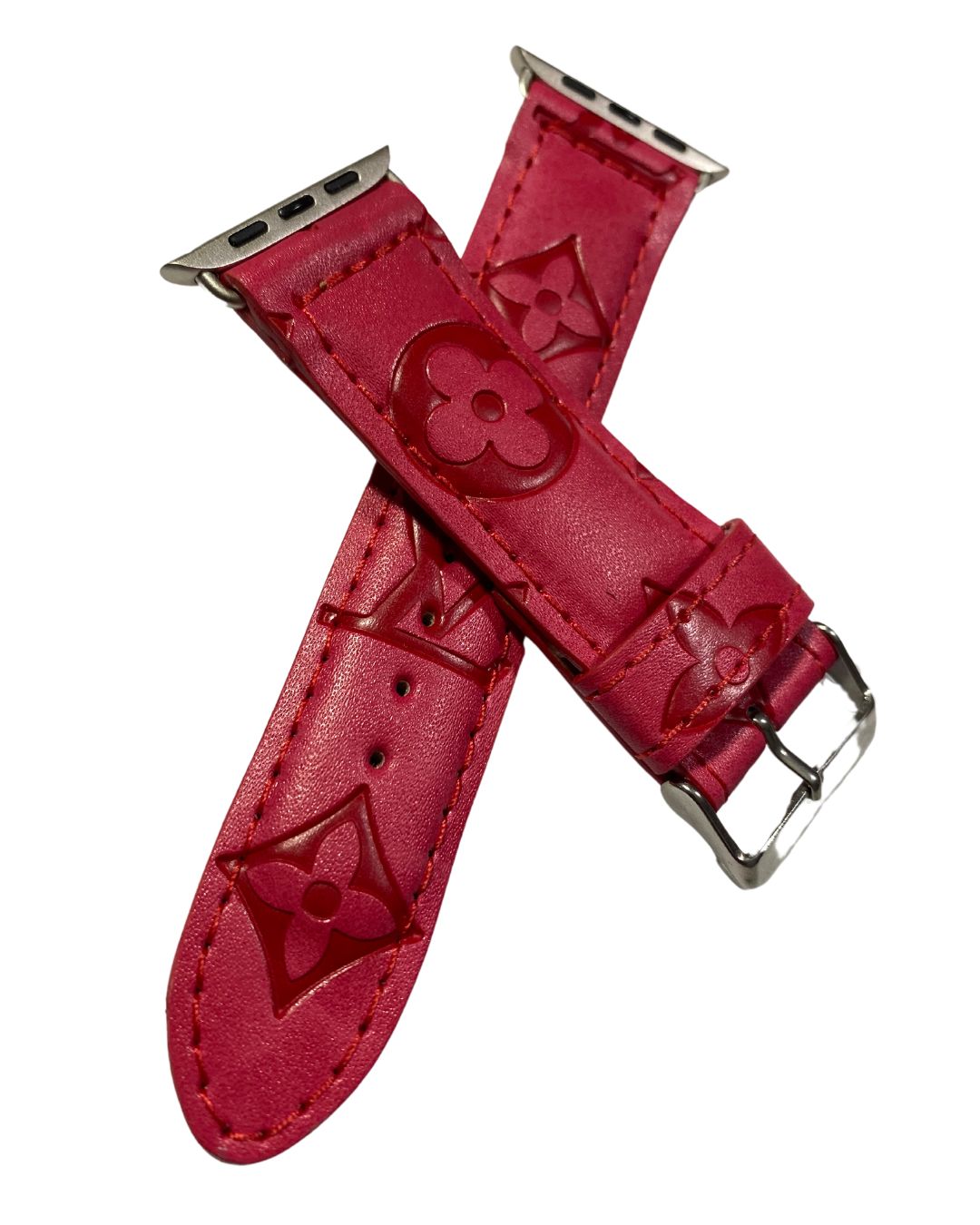 Louis Vuitton Apple Watch Strap Red