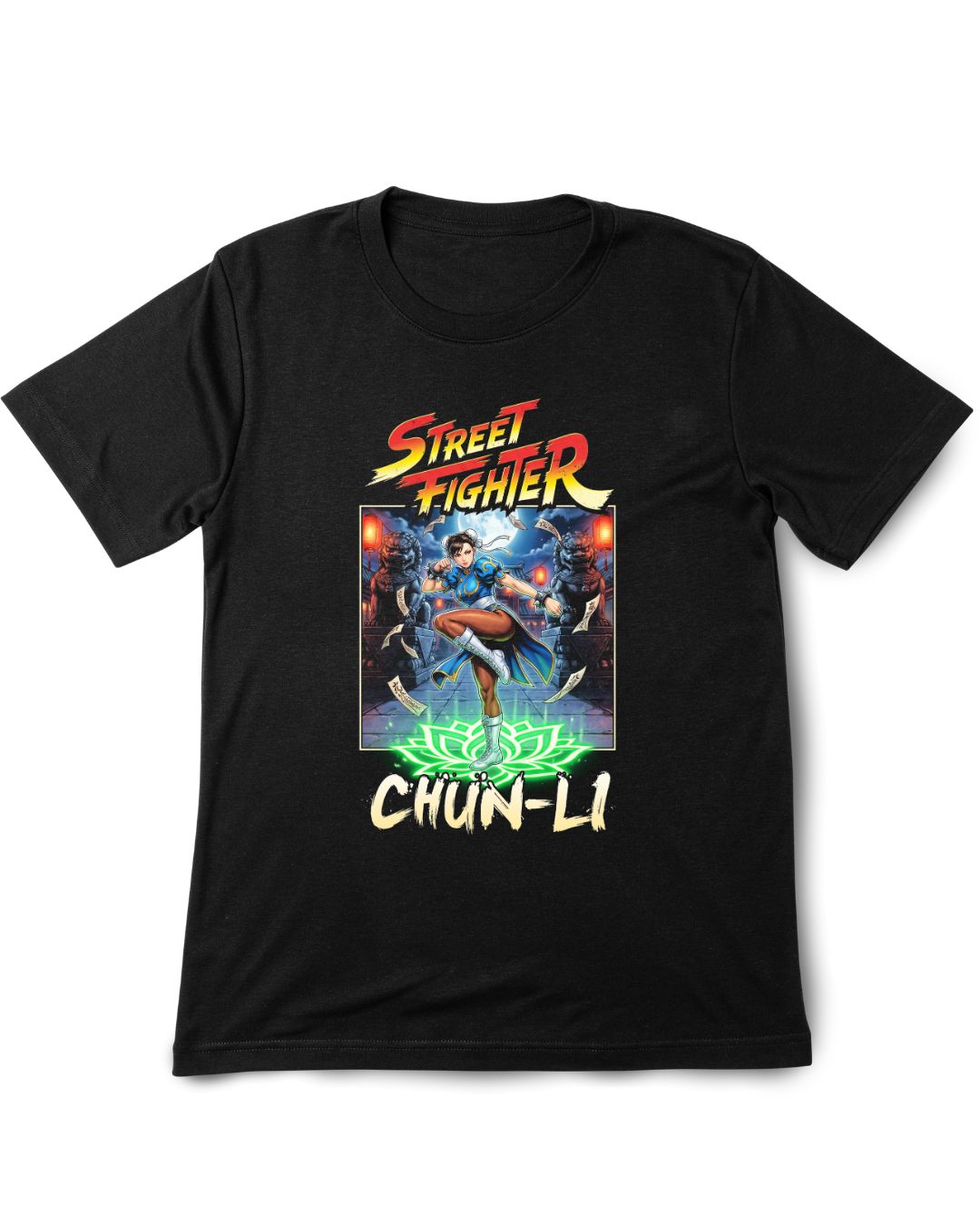 Street Fighter Chun-Li Vintage Printed Tee Shirt