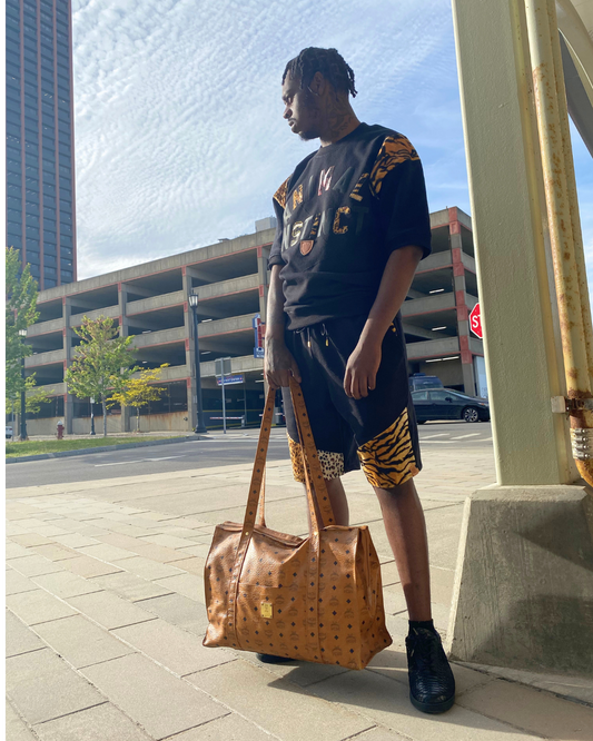 Animal Instinct Black Tiger Short Set 