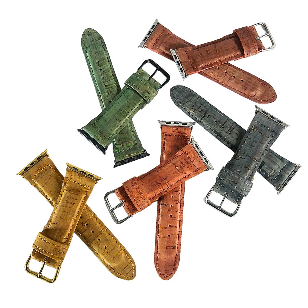 Cork Apple Watch Band  all 5 colors