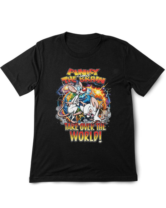 Black t-shirt with 'Anny the Brain' graphic design on a white background