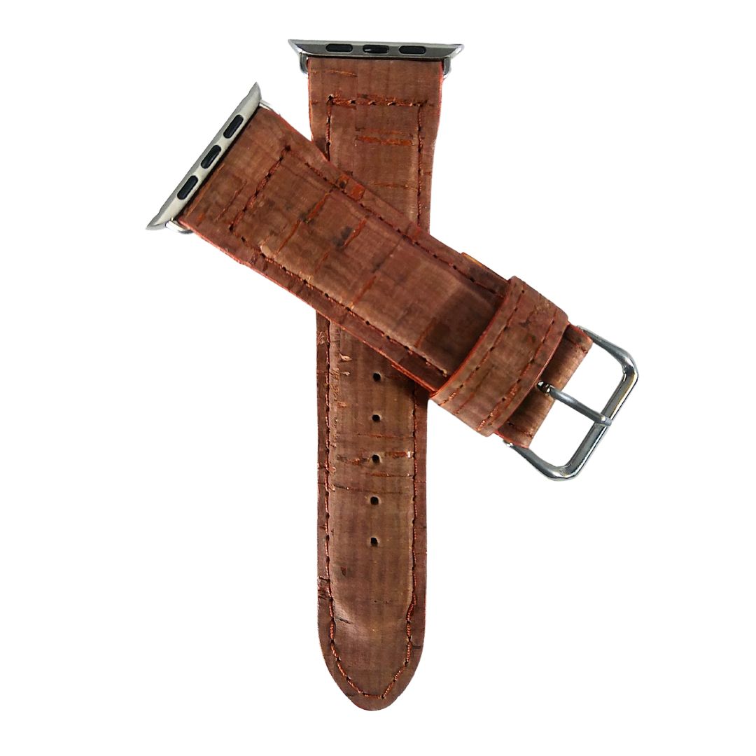 Rusty Wine Cork Apple Watch Band side