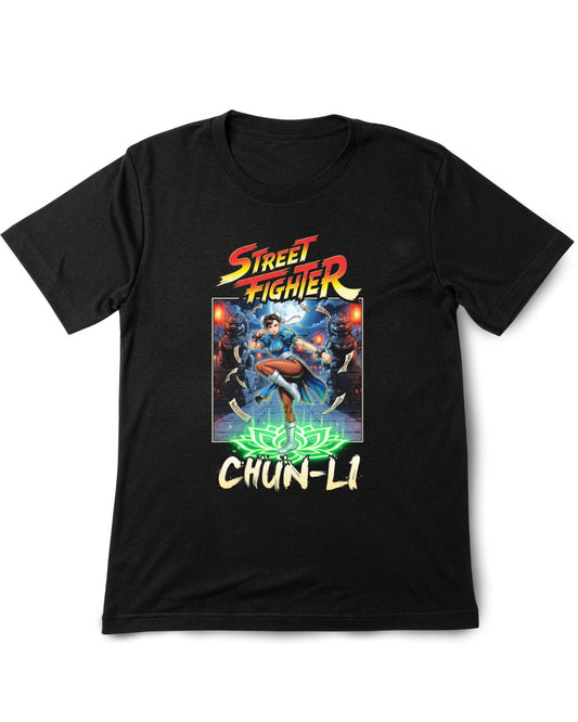 Street Fighter Chun-Li Vintage Printed Tee Shirt