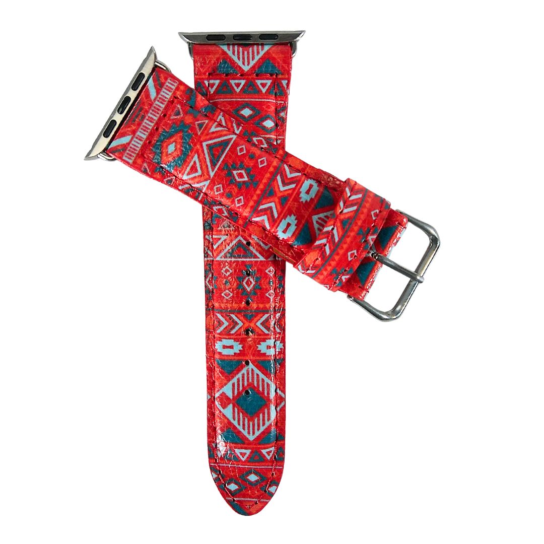 Tribal Blanket Apple Watch Band  side view