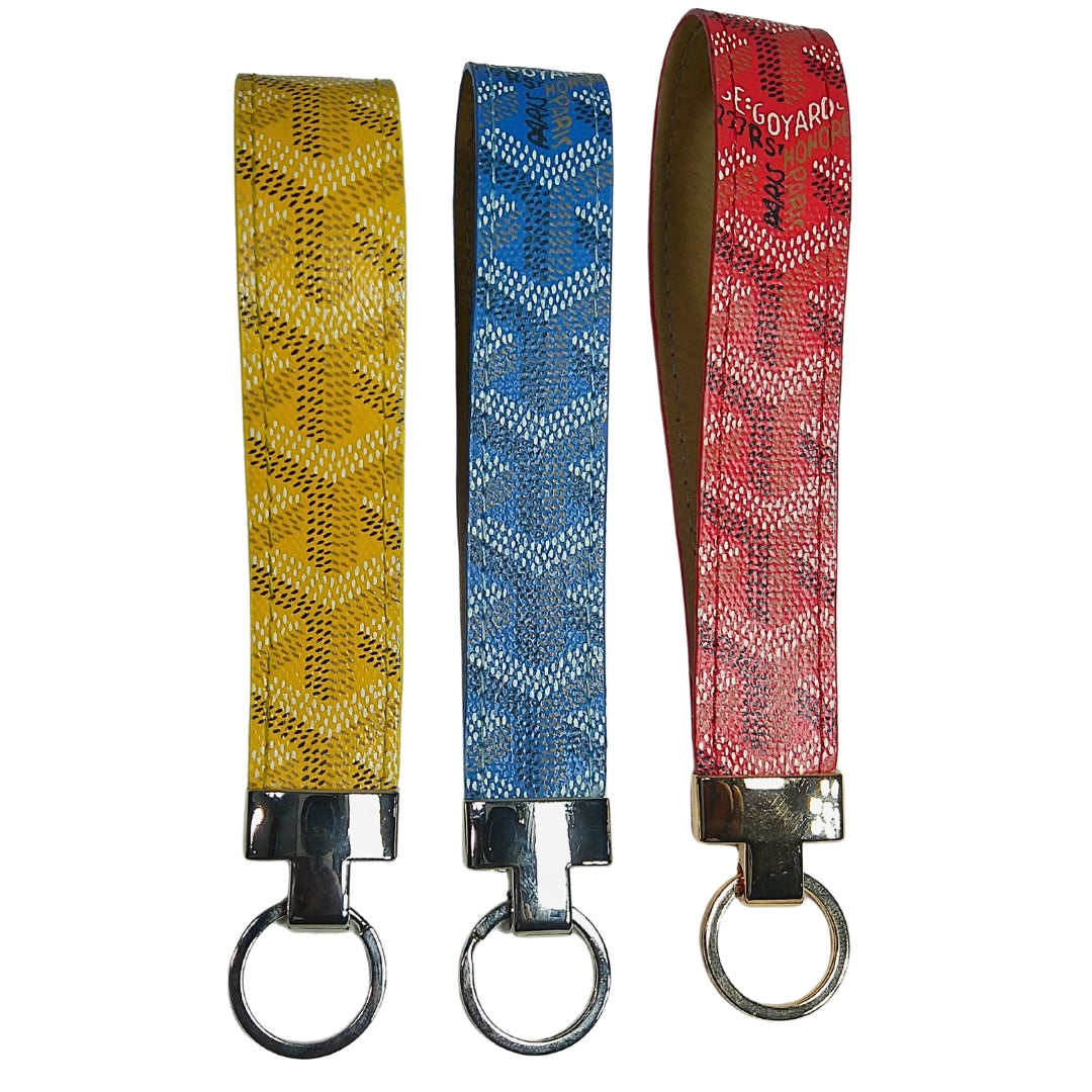 Upcycled Designer Key Fobs | Maison Goyard Leather | Anaghe Atelier