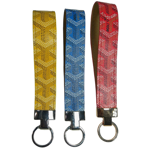 Upcycled Designer Key Fobs | Maison Goyard Leather | Anaghe Atelier